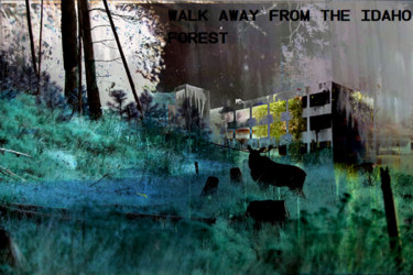 Digital Arts με τίτλο "walk-away-from-the-…" από Michel Tabanou, Αυθεντικά έργα τέχνης, Ψηφιακή ζωγραφική