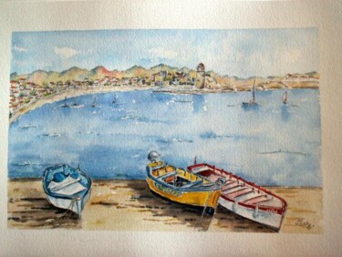 제목이 "Barques à Collioure"인 미술작품 Martine Salmon로, 원작