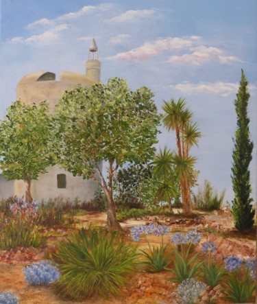 Painting titled "La Tour de Constanc…" by Françoise Rutillet, Original Artwork, Oil