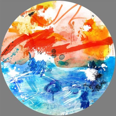 Digital Arts titled "Follow The Sun" by Lynne Godina-Orme, Original Artwork, Digital Painting
