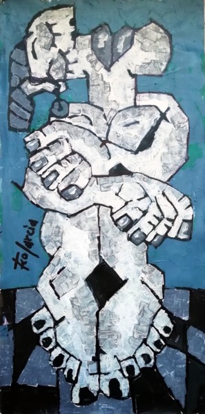绘画 标题为“MUJER SENTADA” 由Francisco Garcia Verdugo, 原创艺术品, 丙烯