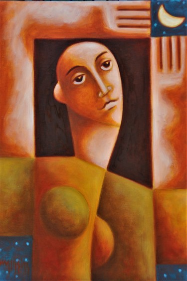 Life in harmony Painting titled "Life in harmony" by Zsolt Malasits, Original Artwork, Oil Mounted on Wood Stretcher frame
