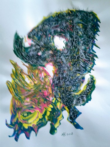 Schilderij getiteld "20180904-103832.jpg" door Marianne Huizinga, Origineel Kunstwerk