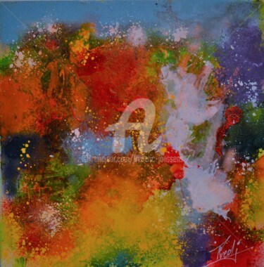 Peinture intitulée "marais-Cher" par Frederic Janssens (Fredj), Œuvre d'art originale, Acrylique