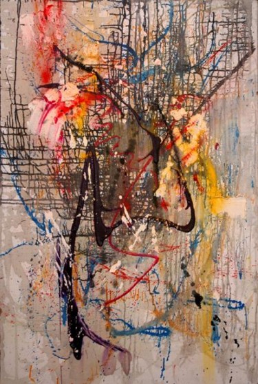 Peinture intitulée "le fond de l'âme" par Jypc, Œuvre d'art originale