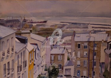 Le port et la rue G Leygues vus de Kerangoff