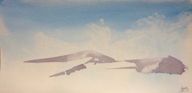 Peinture intitulée "Evaporation - aquar…" par Clau Redier-Clément, Œuvre d'art originale, Aquarelle