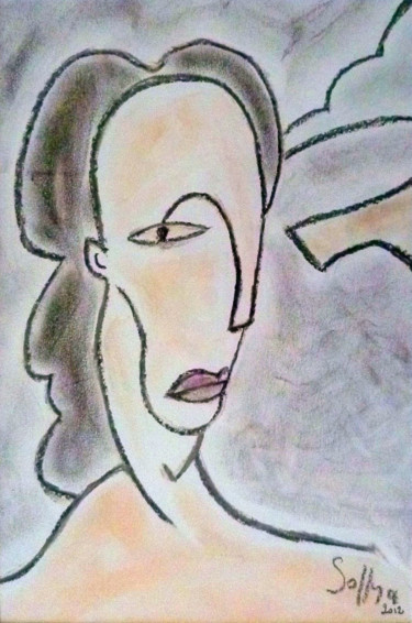 only afternoon Desenho intitulada "only afternoon" por Soffya, Obras de arte originais, Pastel