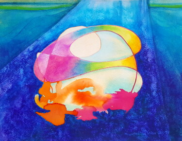 Schilderij getiteld "angel (8)" door Sabina Kiss, Origineel Kunstwerk, Acryl