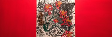 Peinture intitulée "Émergeance" par Amrita Depraz, Œuvre d'art originale, Acrylique