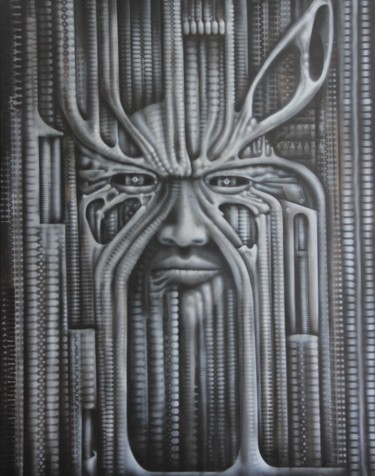 Peinture intitulée "Face" par Laurent Brizzi, Œuvre d'art originale