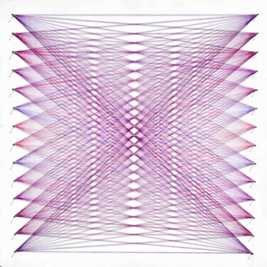 Sculpture titled "Nailed it Series No…" by Sumit Ratta, Original Artwork, String Art