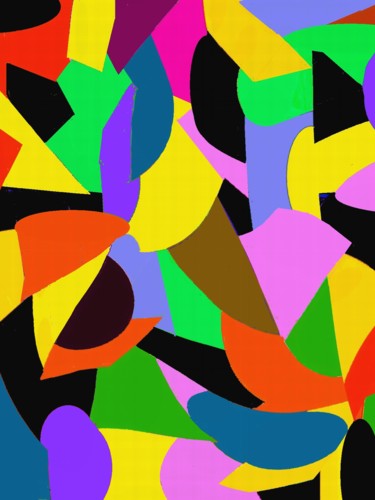 Digital Arts titled "abstract-in-all-sha…" by Peter Jalesh, Original Artwork, Digital Painting