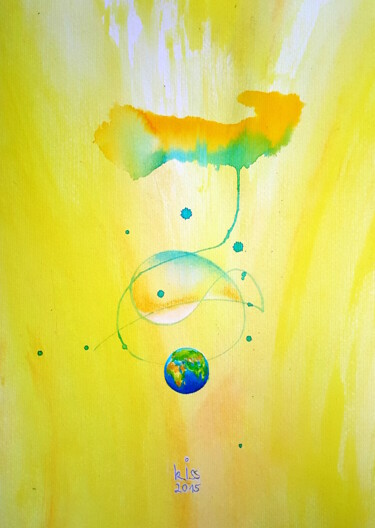 Schilderij getiteld "angel (14)" door Sabina Kiss, Origineel Kunstwerk, Acryl