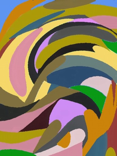 Digital Arts titled "Brown signs amongst…" by Peter Jalesh, Original Artwork, Digital Painting