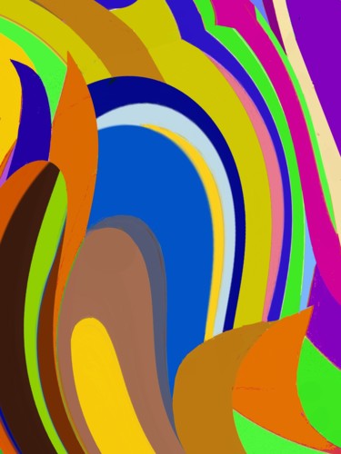 Digital Arts titled "Entering the solitu…" by Peter Jalesh, Original Artwork, Digital Painting