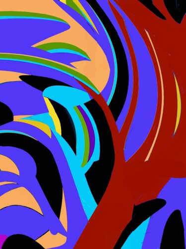 Digital Arts titled "Quercus Rubra" by Peter Jalesh, Original Artwork, Digital Painting