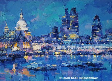 London VII 绘画 标题为“London VII” 由Alex Hook Krioutchkov, 原创艺术品, 油 安装在木质担架架上