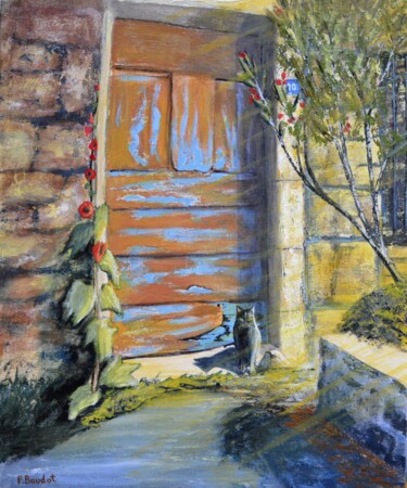 Peinture intitulée "Sur le seuil" par Pascal Baudot, Œuvre d'art originale, Acrylique