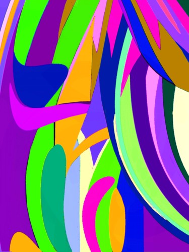 Digital Arts titled "A Garden corner II" by Peter Jalesh, Original Artwork, Digital Painting