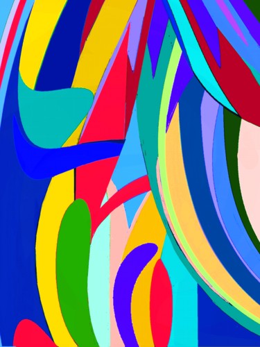 Digital Arts titled "A Garden corner III" by Peter Jalesh, Original Artwork, Digital Painting