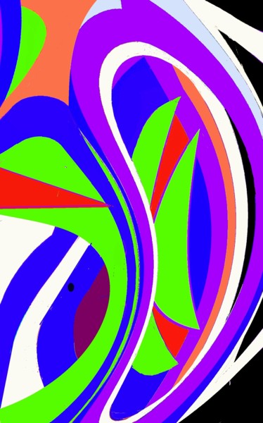 Digital Arts titled "Buds Blossoming II" by Peter Jalesh, Original Artwork, Digital Painting