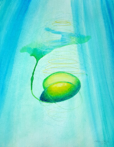 Schilderij getiteld "angel (19)" door Sabina Kiss, Origineel Kunstwerk, Acryl