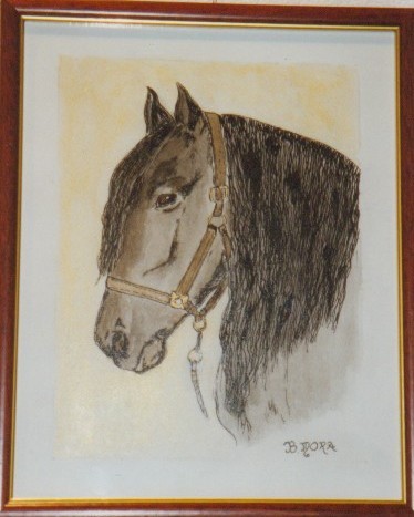 Cheval gris