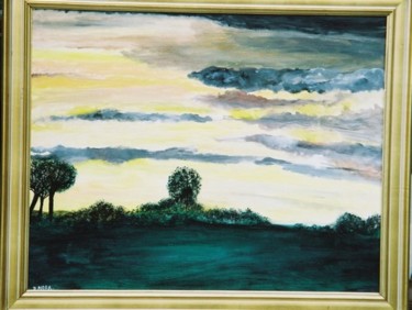 Coucher de soleil au printemps