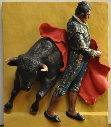 雕塑 标题为“Tauromachie III  (…” 由Philippe Jamin, 原创艺术品, 树脂
