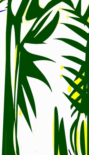 Digital Arts titled "Stems at the window" by Peter Jalesh, Original Artwork, Digital Painting