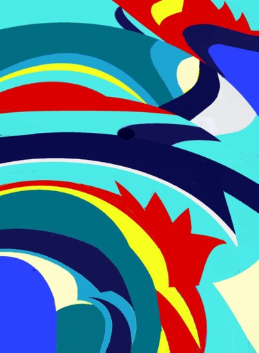 Digital Arts titled "Galic-rooster, Scra…" by Peter Jalesh, Original Artwork, Digital Painting