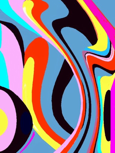 Digital Arts titled "The swan II" by Peter Jalesh, Original Artwork, Digital Painting