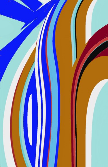 Digital Arts titled "Brown Insinuation" by Peter Jalesh, Original Artwork, Digital Painting