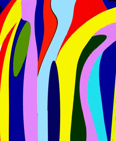 Digital Arts titled "Intersection ii" by Peter Jalesh, Original Artwork, Digital Painting