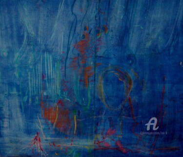 Malerei mit dem Titel "Prairies marines" von Isa B., Original-Kunstwerk, Acryl Auf Keilrahmen aus Holz montiert