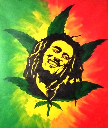 Painting titled "BOB" by Patricia M. Le Démon Du Crayon, Original Artwork, Acrylic