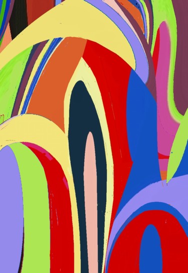 Digital Arts titled "Echoes footsteps" by Peter Jalesh, Original Artwork, Digital Painting