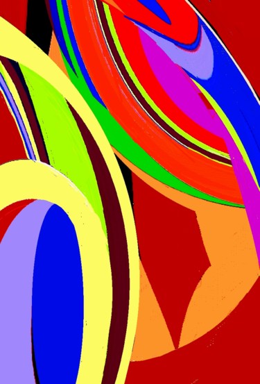 Digital Arts titled "Echoes footsteps II" by Peter Jalesh, Original Artwork, Digital Painting