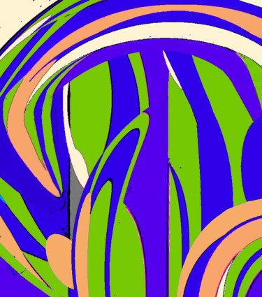 Digital Arts titled "Orchard-morning" by Peter Jalesh, Original Artwork, Digital Painting
