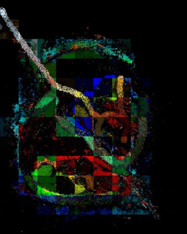 Digitale Kunst mit dem Titel "coeur-de-gisant-2" von Mysane, Original-Kunstwerk, Digitale Malerei