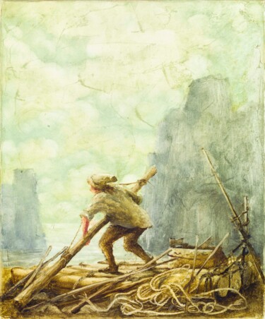 Peinture intitulée "20." par Remigijus Januskevicius, Œuvre d'art originale, Huile