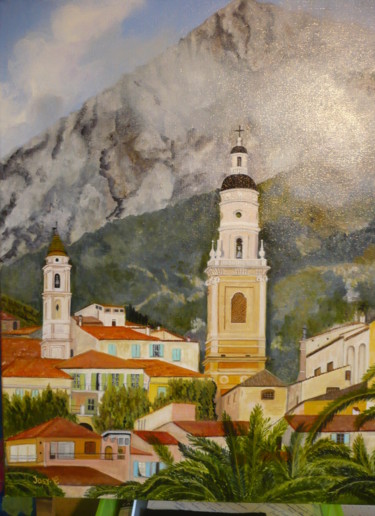 Peinture intitulée "menton.jpg" par Josy Chatain, Œuvre d'art originale