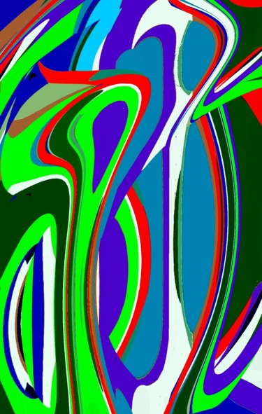 Digital Arts titled "Color-vibration" by Peter Jalesh, Original Artwork, Digital Painting