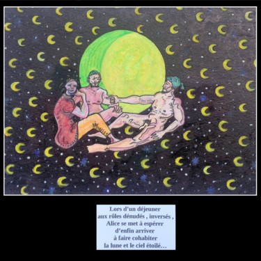 Peinture intitulée "Alice au hasard de…" par Vincent Gibert, Œuvre d'art originale