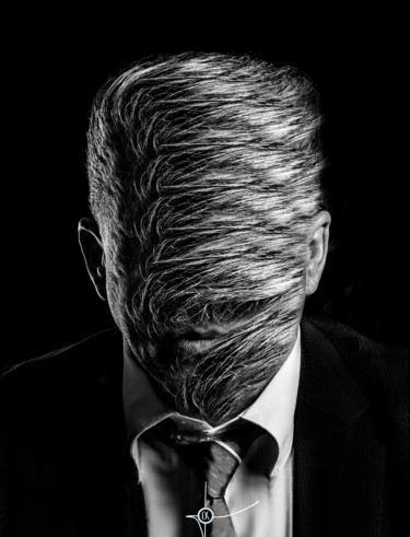Digitale Kunst getiteld "Beard style" door Oxana Kolyagina, Origineel Kunstwerk, Collages