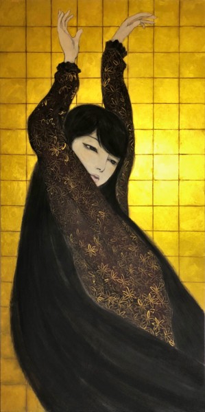 Peinture intitulée "kaorikaze (Vent par…" par Souske, Œuvre d'art originale, Autre