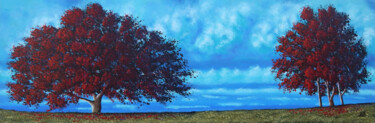 Matin d'automne Painting titled "Matin d'automne" by Bruno Lemasson, Original Artwork, Acrylic