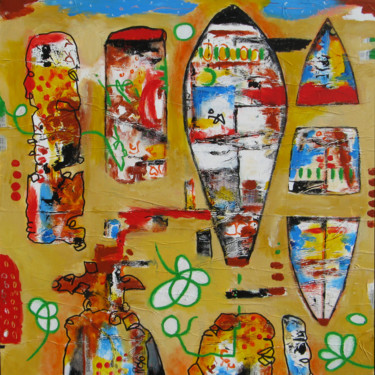 Sans titre 110117 Painting titled "Sans titre 110117" by Jean Jacques Royo, Original Artwork, Acrylic