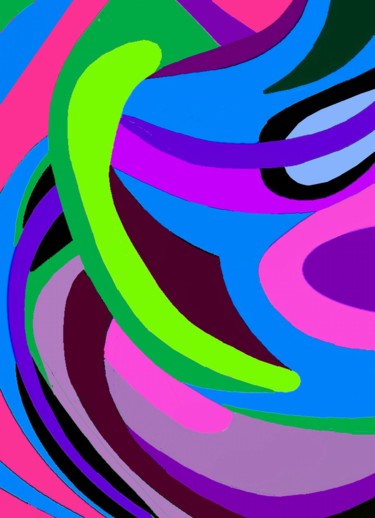 Digital Arts titled "Climbing Weeds" by Peter Jalesh, Original Artwork, Digital Painting